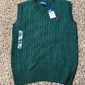 Ralph Lauren V-Neck Green Sweater Vest